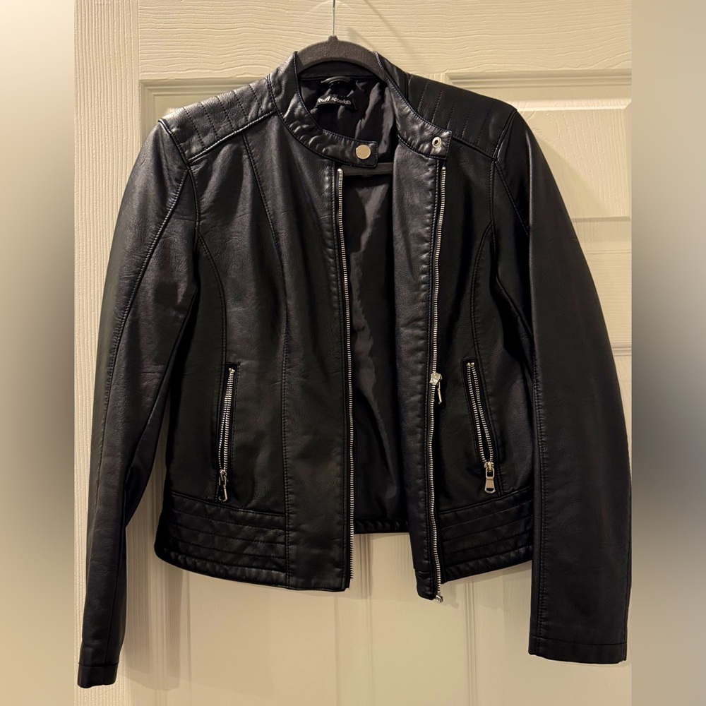 Black Faux Jaxket